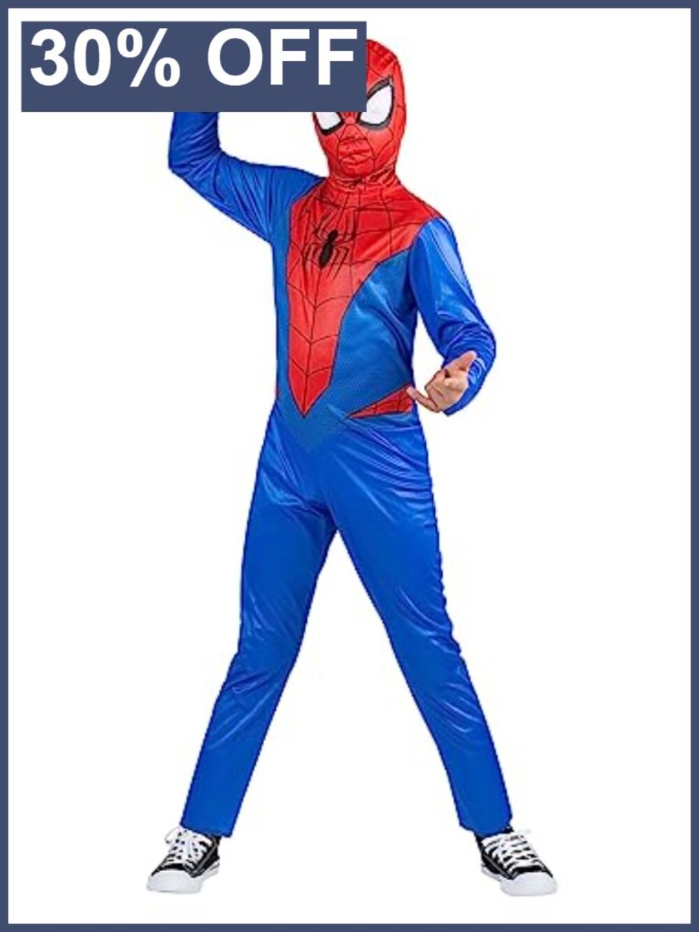 Marvel Spider-Man Youth Costume Jumpsuit with Mask Halloween